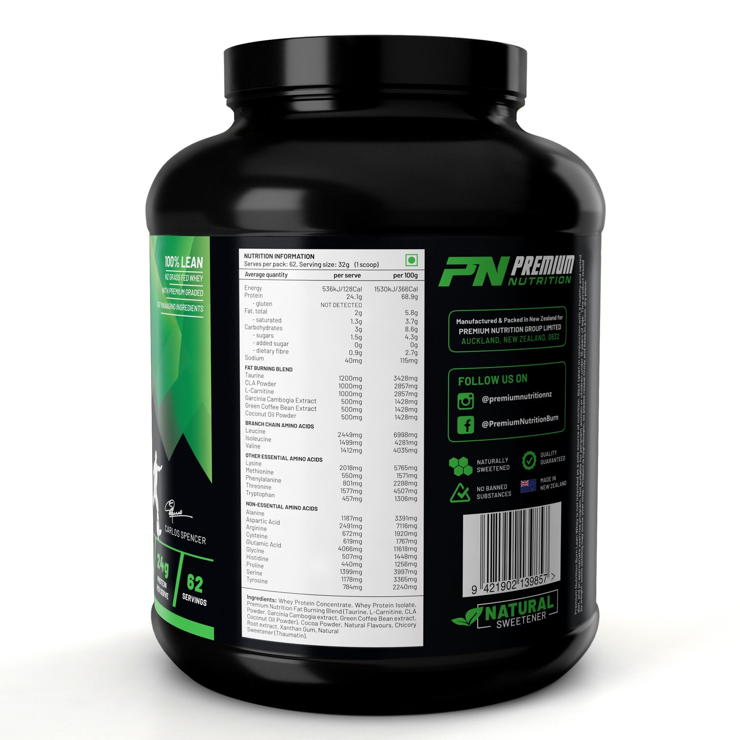 BURN Lean Whey Protein 2KG