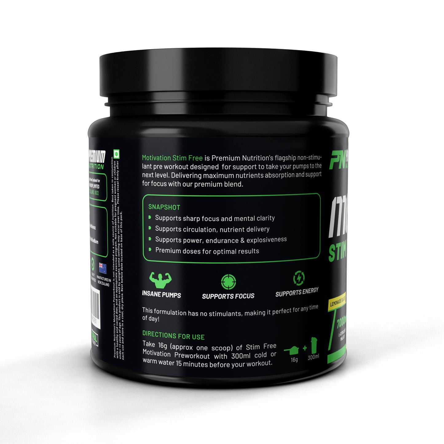 MOTIVATION V3 💪 Pre-Workout (Stim-Free)